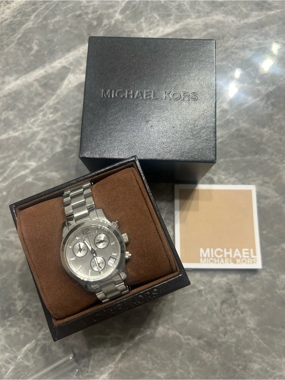 Michael Kors Silver Stainless Steel Women's Chronograph Watch